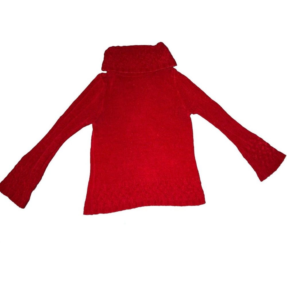 Vintage 1990s 90s Y2K Mall Goth Grunge Red Designer Studio Originals Sweater
